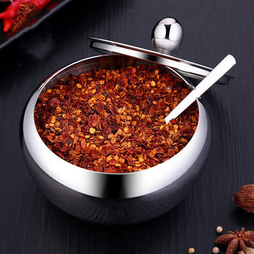 Kitchen Stainless Steel Seasoning Pot – Minimal & Elegant ✨