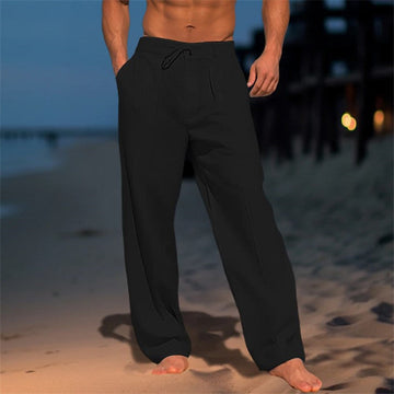Casual Wide-Leg Drawstring Pants for Men