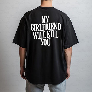 Mens European-size Cotton T-shirt