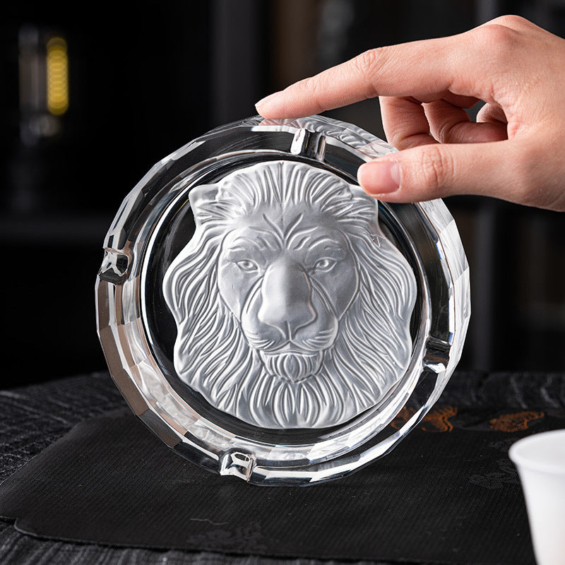 Crystal Glass Ashtray Home Living Room