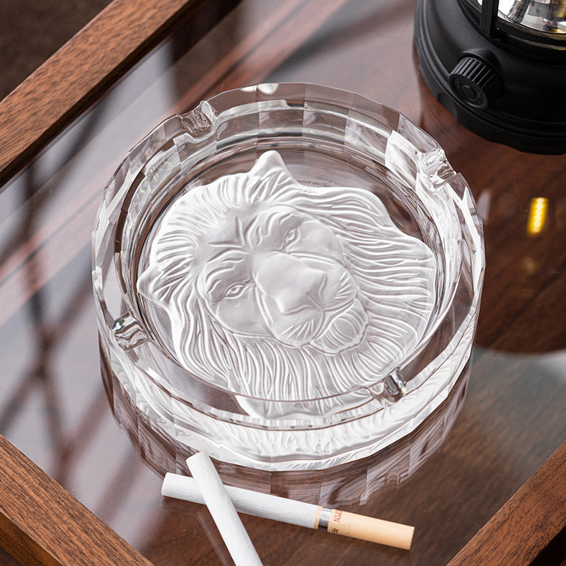 Crystal Glass Ashtray Home Living Room
